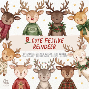 Cute Festive Reindeer
