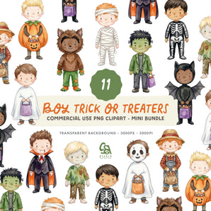 Boy Trick or Treaters