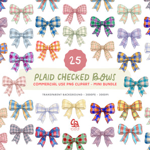 Plaid Checked Bows