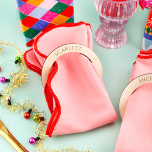 Personalised Christmas Napkin Rings
