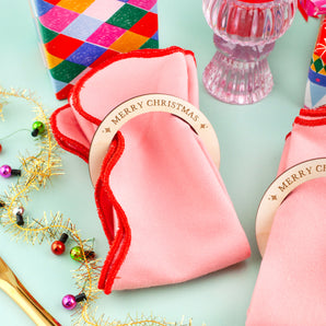 Merry Christmas Napkin Rings