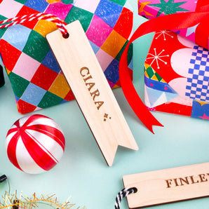 Penant Stocking Name Tag