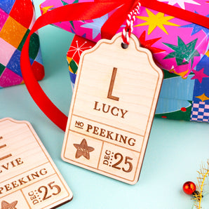 No Peeking Gift Tag