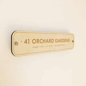 Street Address Location Plaque