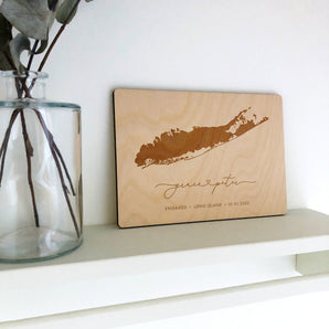 Personalised Location Map Plaque