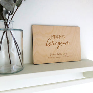 Forever Starts Today Plaque