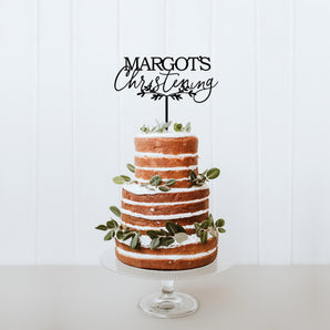 Personalised Christening Cake Topper